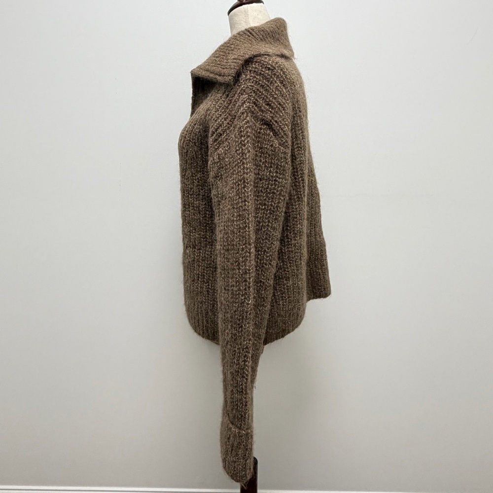 H&M Chunky Knit Brown Sweater Size X-Small - Picture 4 of 10
